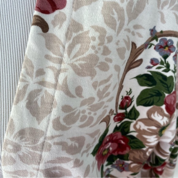 VTG 90s Capacity Knits Blazer Cardigan Floral Beige  Oversized Size Medium - Picture 6 of 16